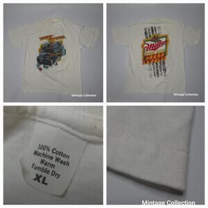 VINTAGE MILLER HIGH LIFE BEER SOUND EXPRESS TRUCK PROMO SINGLE STITCH SHIRT XL